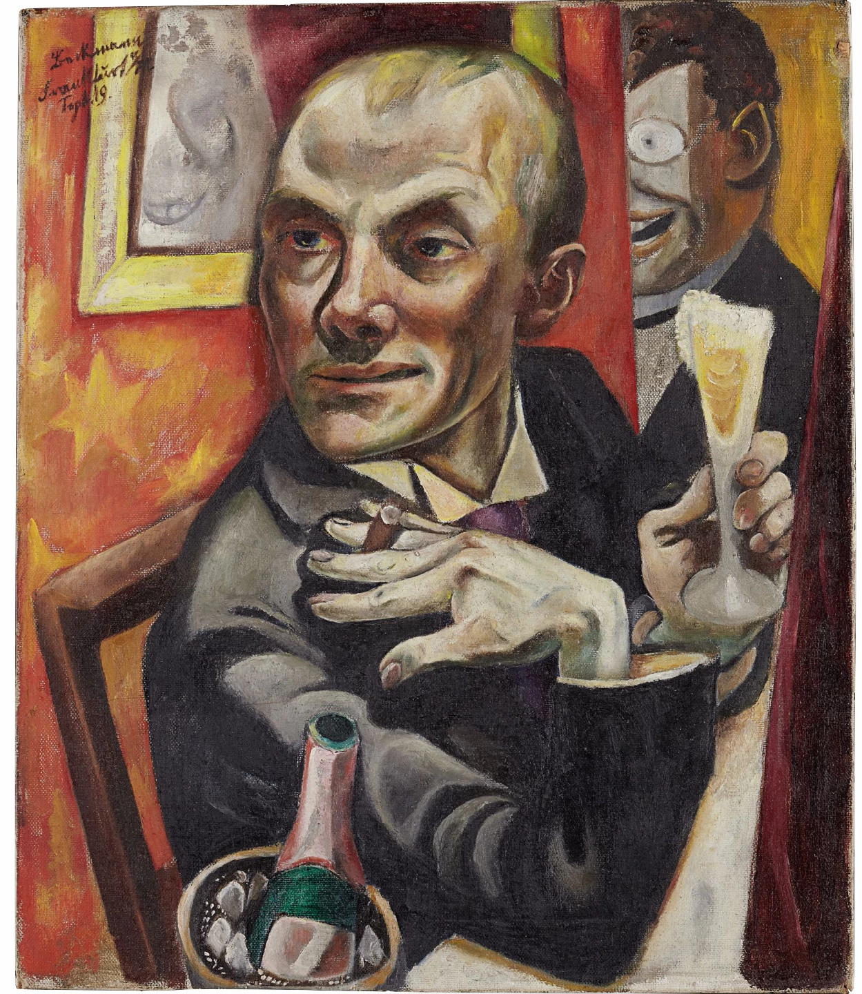 Autoritratto con bicchiere di champagne - Staedel Museum, Frankfurt am Main